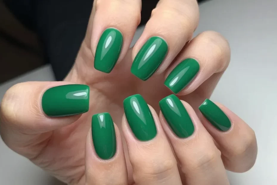 7 Emerald Green Acrylic Nails That Turn Every Hand Wave Into A Power Move