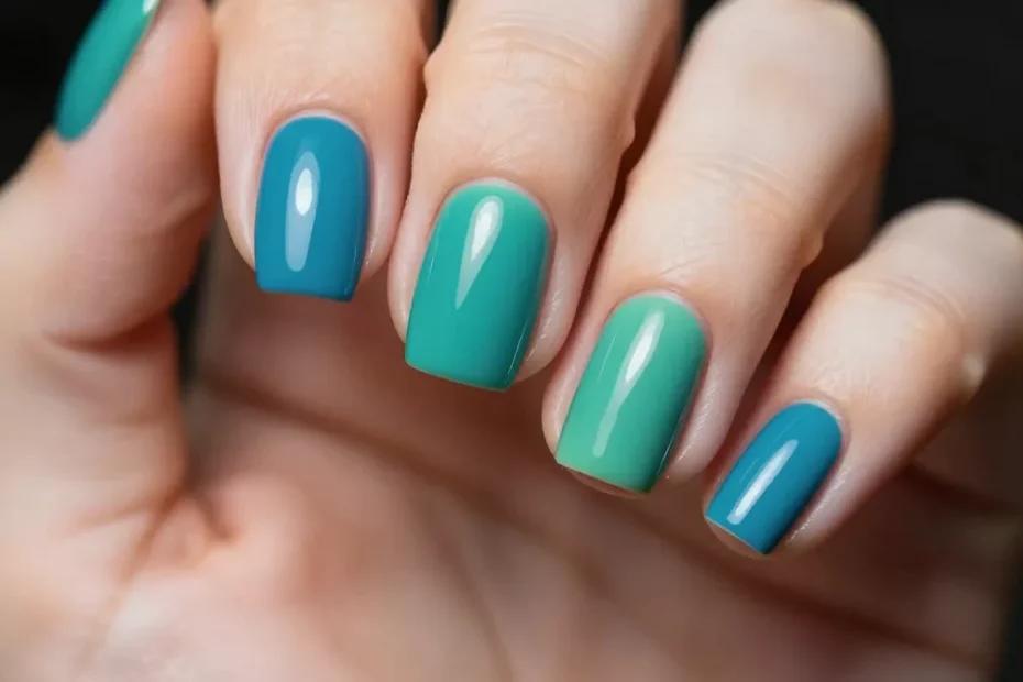 7 Blue Green Nails That Look Expensive Without Even Trying