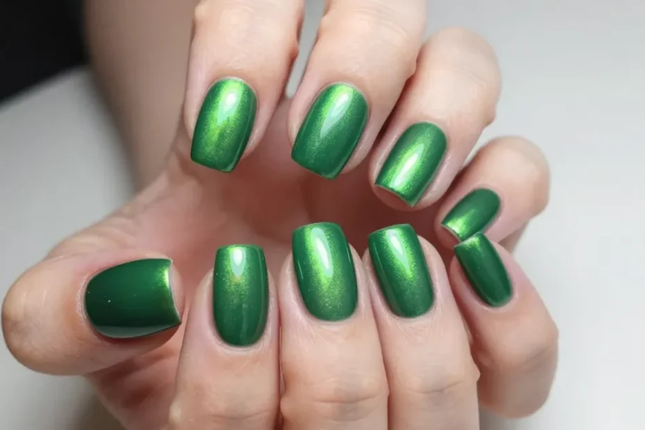 7 Green Chrome Nails That’ll Turn Heads And Break The Internet