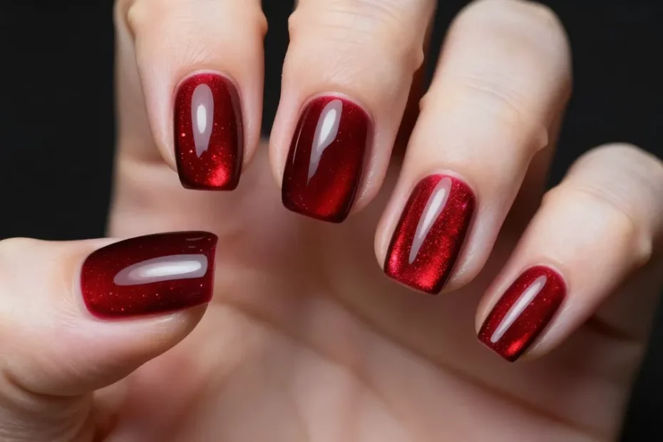 5 Dark Red Cat Eye Nail Ideas You’ll Screenshot Immediately