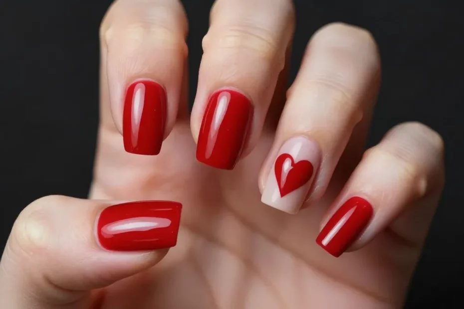 5 Red Heart Nail Ideas That Look Chic, Not Cheesy