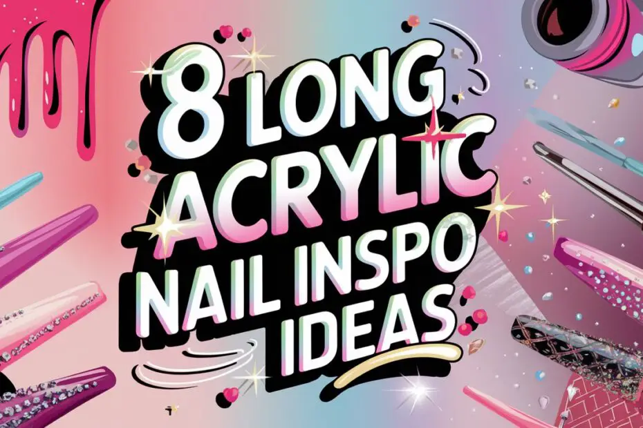 Long Acrylic Nail Inspo Ideas