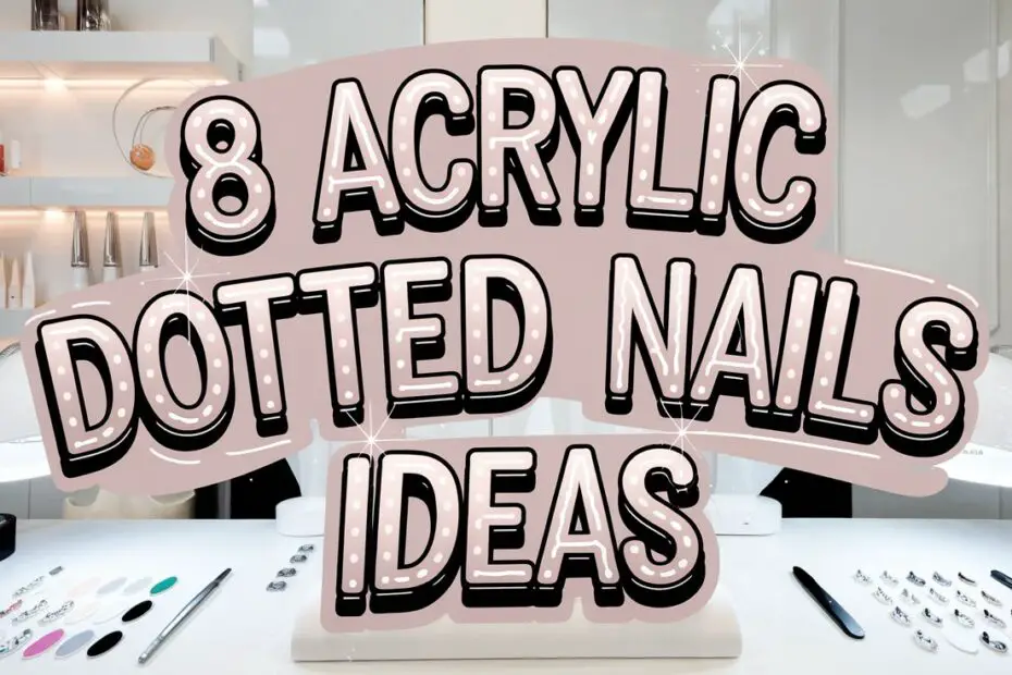 Acrylic Dotted Nails Ideas