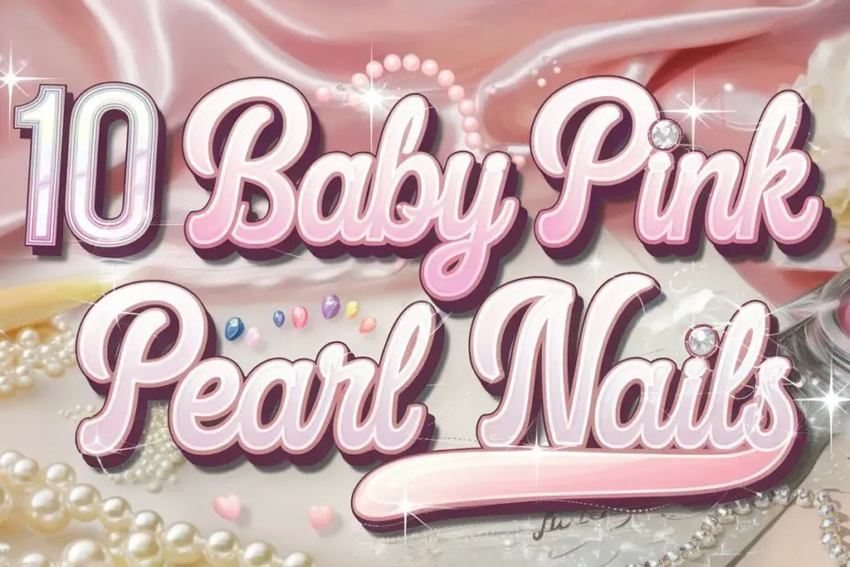 Baby Pink Pearl Nails