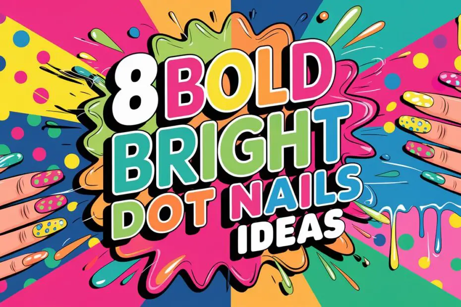 Bold Bright Dot Nails Ideas