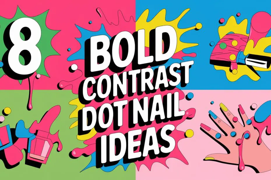 Bold Contrast Dot Nail Ideas