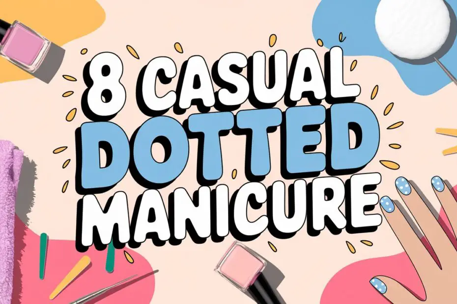Casual Dotted Manicure