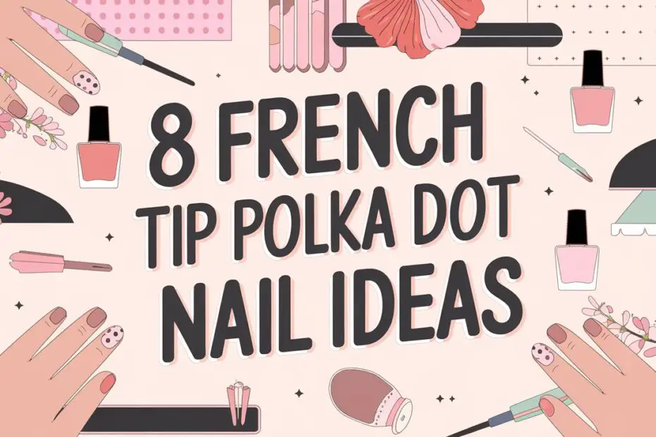 French Tip Polka Dot Nail Ideas