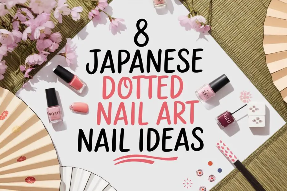 Japanese Dotted Nail Art Nail Ideas