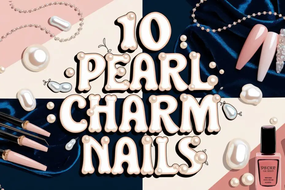 Pearl Charm Nails