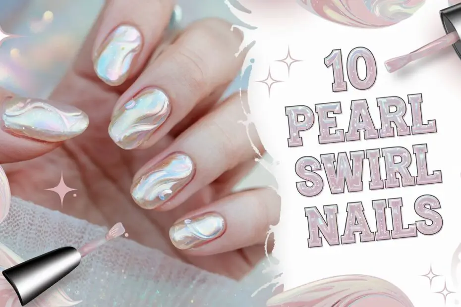 Pearl Swirl Nails