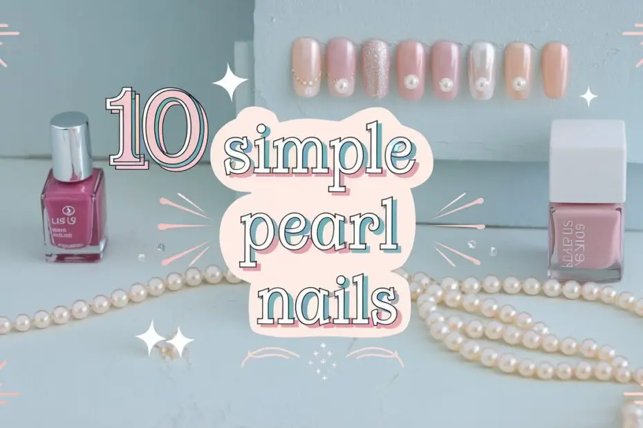 Simple Pearl Nails