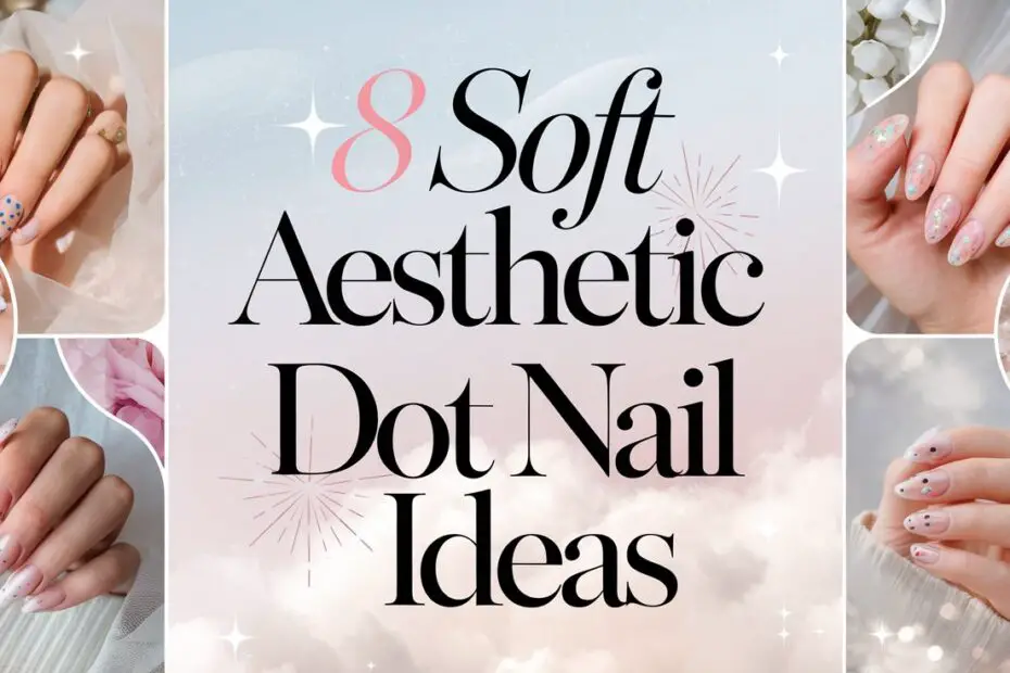Soft Aesthetic Dot Nail Ideas